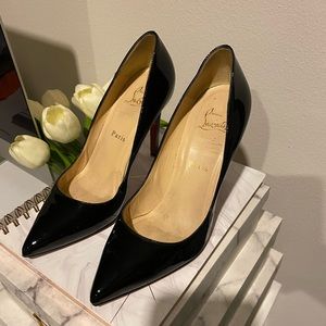Christian Louboutin Black Patent Pigalle 100m Heel